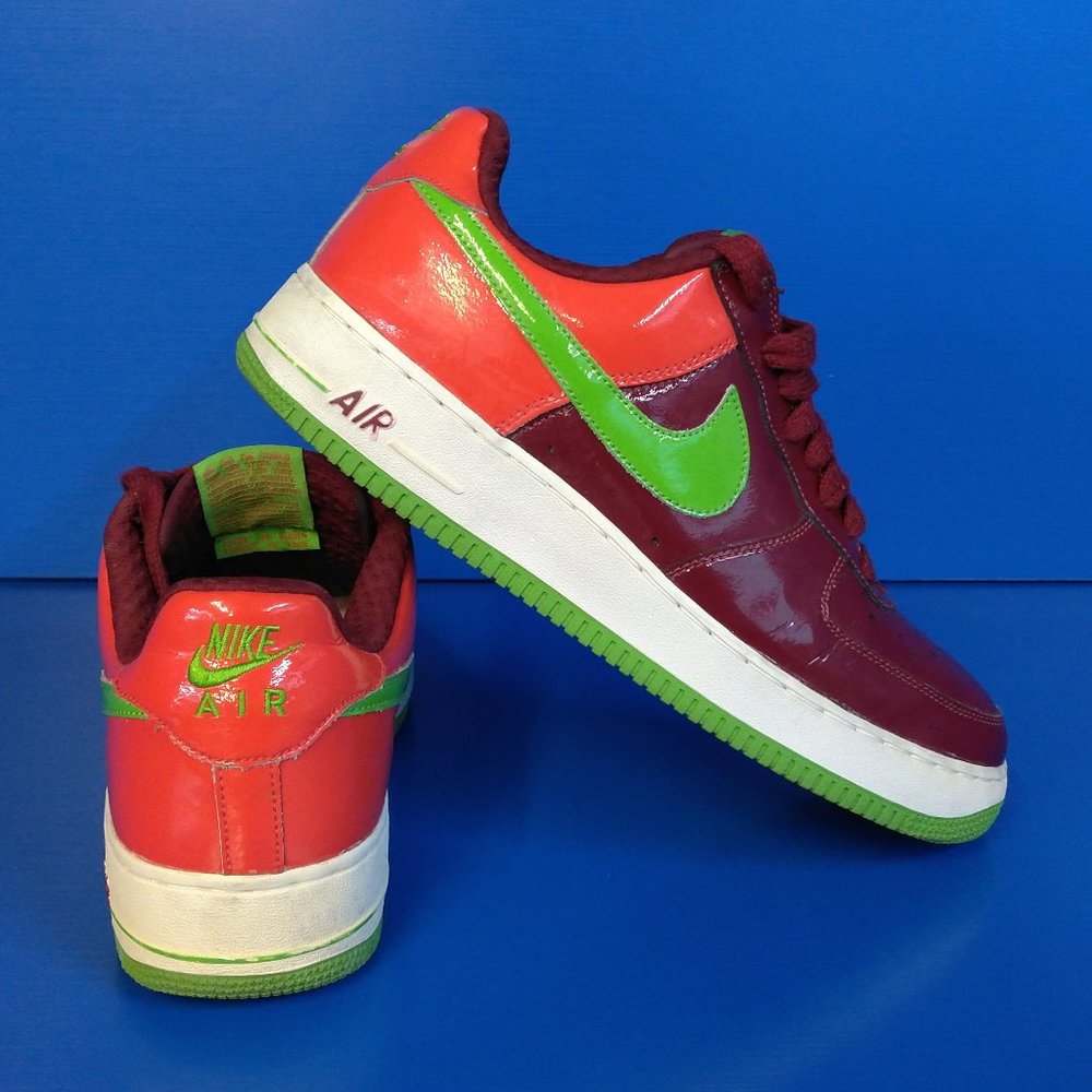 NIKE AIR FORCE 1 PREMIUM KIWI Shoes SIZE 11 2006 Vintage Vtg 312945-631 Sneakers - Picture 1 of 13